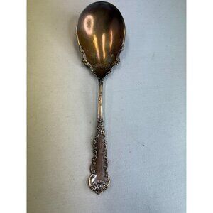 Original William Rogers Extra Plate Silver Condiment Sauce Spoon Rose Vintage